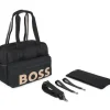 Stroller|Hugo Boss Baby - Changing Bag Gold Logo Uni Black - cutbabycare.com | baby boutique & care hub