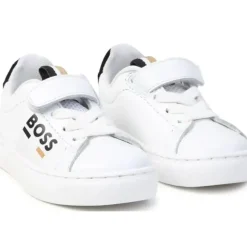 Shop All|Hugo Boss Baby - Sneakers With Elastic Lace And Hook, White - cutbabycare.com | baby boutique & care hub
