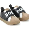 Shop All|Hugo Boss Baby - Sneakers In Leather & Mesh, Black - cutbabycare.com | baby boutique & care hub