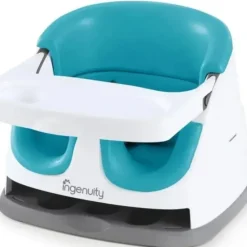 Shop All|Ingenuity - Baby Base 2-in-1 Booster Feeding, Peacock Blue - cutbabycare.com | baby boutique & care hub