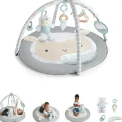 Shop All|Ingenuity - Sheppy's Spot Ultra Plush Baby Activity Gym & Tummy Time Mat - cutbabycare.com | baby boutique & care hub