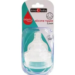 Shop All|Innobaby Aquaheat Silicone Nipple 2-Pack, Stage 2 - cutbabycare.com | baby boutique & care hub