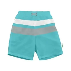 Shop All|Iplay - Color Block Trunks With Built-In Reusable Absorbent Swim Diaper, Aqua Gray - cutbabycare.com | baby boutique & care hub