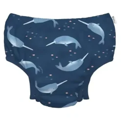 Health Safety|Iplay - Eco Snap Swim Diaper, Navy Narwhal - cutbabycare.com | baby boutique & care hub