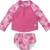 Shop All|Iplay - 2Pc Rashguard Set With Reusable Swim Diaper, Pink Hawaiian Turtle - cutbabycare.com | baby boutique & care hub