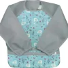 Shop All|Iplay - Snap & Go Easy-Wear Long Sleeve Bib, Aqua Swan - cutbabycare.com | baby boutique & care hub