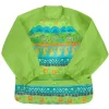 Health Safety|Iplay - Snap & Go Long Sleeve Bib, Green Safari - cutbabycare.com | baby boutique & care hub