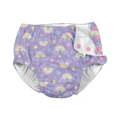 Shop All|Iplay - Snap Reusable Absorbent Swim Diaper, Violet Rainbows - cutbabycare.com | baby boutique & care hub