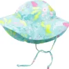 Shop All|Iplay Brim Sun Protection Hat - Aqua Coral Reef - cutbabycare.com | baby boutique & care hub