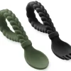 Shop All|Itzy Ritzy - Camo & Midnight Sweetie Spoons & Fork Set - cutbabycare.com | baby boutique & care hub