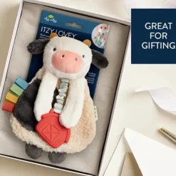 Shop All|Itzy Ritzy - Cow Itzy Friends Lovey Plush - cutbabycare.com | baby boutique & care hub
