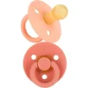 Shop All|Itzy Ritzy - 2Pk Apricot & Terracotta Natural Rubber Pacifiers - cutbabycare.com | baby boutique & care hub