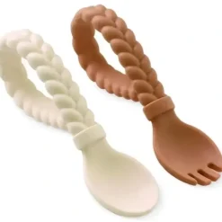 Shop All|Itzy Ritzy - 2Pk Buttercream Toffee Sweetie Spoons & Fork Set - cutbabycare.com | baby boutique & care hub