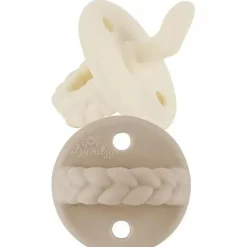 Shop All|Itzy Ritzy - 2Pk Toast & Buttercream Orthodontic Silicone Pacifiers, 0/6M - cutbabycare.com | baby boutique & care hub