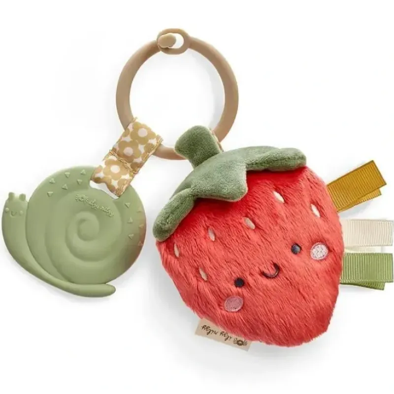 Stroller|Itzy Ritzy- Pal Plush + Teether, Strawberry - cutbabycare.com | baby boutique & care hub