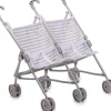 Stroller|JC Toys - Berenguer Boutique Twin Umbrella Baby Doll Stroller, Gray, Ages 2+ - cutbabycare.com | baby boutique & care hub