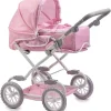 Stroller|JC Toys - Berenguer Boutique, Deluxe Foldable Baby Doll Stroller with Canopy, Pink - cutbabycare.com | baby boutique & care hub
