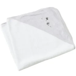 Bath Potty|Jiggle & Giggle Cotton Baby/Infant Hooded Bath Towel In the Meadow Embroidered - cutbabycare.com | baby boutique & care hub