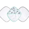 Bath Potty|JJ Cole Washcloth and Bath Mitt Set, Aqua Whales - cutbabycare.com | baby boutique & care hub