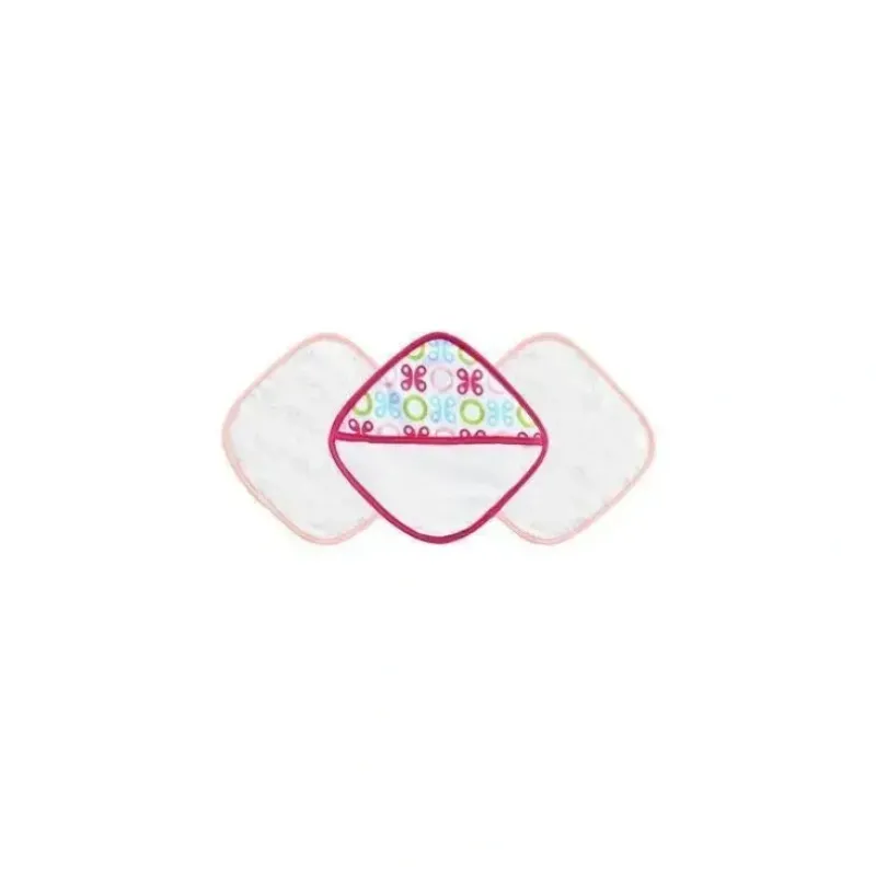 Bath Potty|JJ Cole Washcloth Set - Pink Butterfly - cutbabycare.com | baby boutique & care hub
