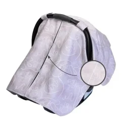 Car Seats|J.L. Childress - Reversible Infant Car Seat Canopy, Shade and Privacy Cover for Baby Girl, Lavender Minnie Mouse - cutbabycare.com | baby boutique & care hub