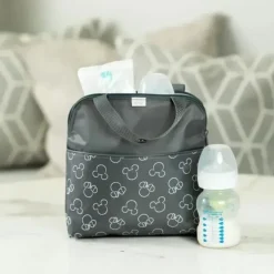 Stroller|J.L. Childress INsulated Maxicool Four baby bottle Cooler with ice pack, Mickey Minnie Grey - cutbabycare.com | baby boutique & care hub
