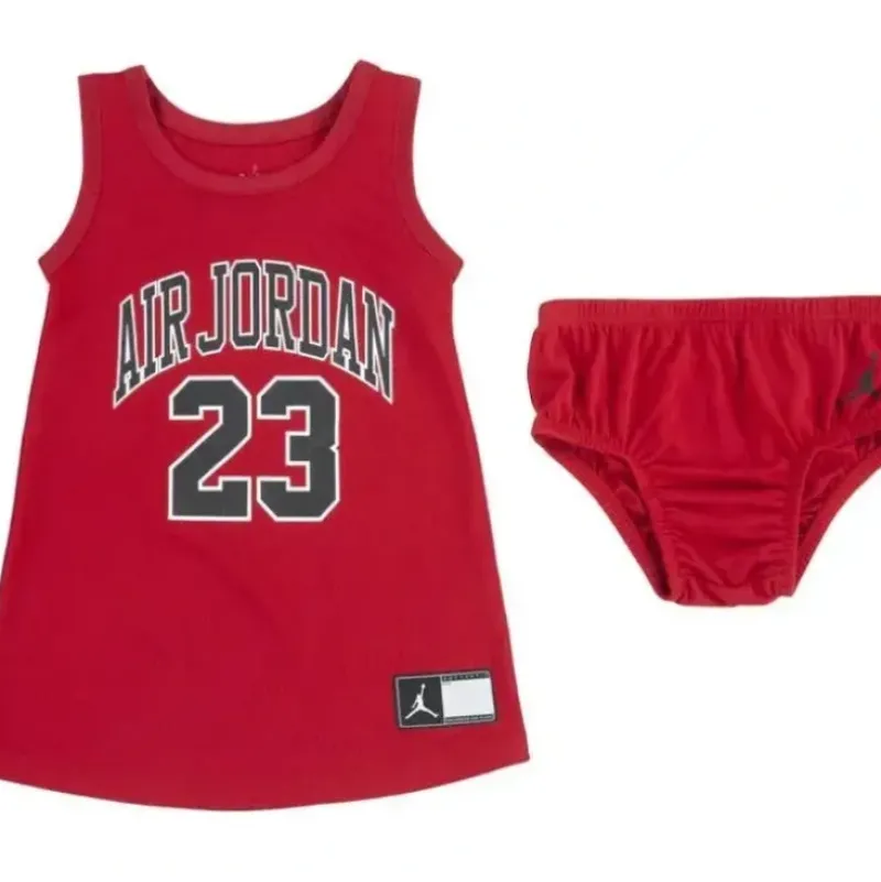 Shop All|Jordan Baby - 2Pk Girl Jersey Dress, Red - cutbabycare.com | baby boutique & care hub