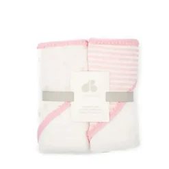 Bath Potty|Just Born 2 Piece Pink Hooded Baby Towels - cutbabycare.com | baby boutique & care hub
