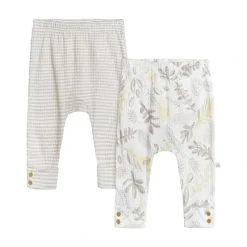 Shop All|Just Born - 2Pk Baby Neutral Pant, Neutral Foliage - cutbabycare.com | baby boutique & care hub