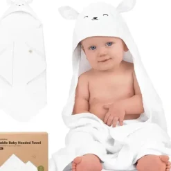 Bath Potty|Keababies - Cuddle Baby Hooded Towel, Lamb - cutbabycare.com | baby boutique & care hub