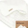 Bath Potty|Keababies - 6-Pack Baby Wash Cloths, White - cutbabycare.com | baby boutique & care hub
