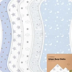 Shop All|Keababies - 5-Pack Urban Burp Cloths, Constellation - cutbabycare.com | baby boutique & care hub
