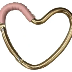 Gear Travel|Kidco - BUGGY HEART HOOK by BUGGYGEAR, Rose Gold/Pink Leather - cutbabycare.com | baby boutique & care hub
