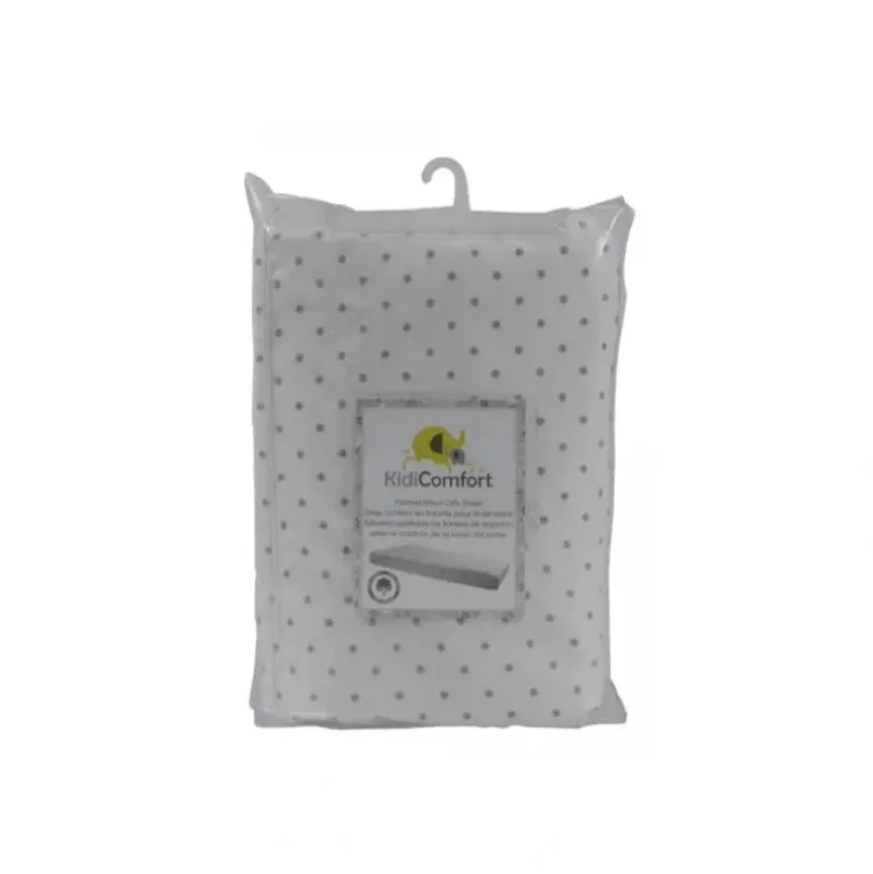 Shop All|Kidicomfort Cotton Fitted Sheet, Dotted Grey - cutbabycare.com | baby boutique & care hub
