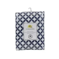 Shop All|KidiComfort Cotton Fitted Crib Sheet, Navy Diamond - cutbabycare.com | baby boutique & care hub