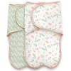 Shop All|Kids II - 2Pk Ingenuity Farewell Fuss Swaddle, Posy/Floral - cutbabycare.com | baby boutique & care hub