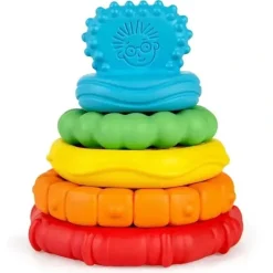 Shop All|Kids II - Stack & Teethe Multi-Textured Teether Toy - cutbabycare.com | baby boutique & care hub
