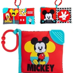 Stroller|Kids Preferred - Disney Black & White Mickey Mouse Soft Book - cutbabycare.com | baby boutique & care hub