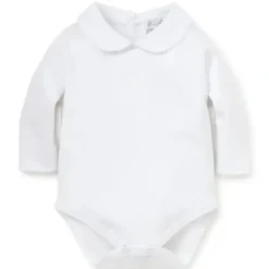 Shop All|Kissy Kissy - Baby Girl Long Sleeve Bodysuit With Bebe Collar, White - cutbabycare.com | baby boutique & care hub