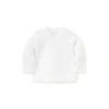 Shop All|Kissy Kissy - Baby Neutral Pointelle Long Sleeve Cross Tee, White - cutbabycare.com | baby boutique & care hub