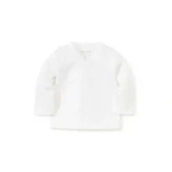 Shop All|Kissy Kissy - Baby Neutral Pointelle Long Sleeve Cross Tee, White - cutbabycare.com | baby boutique & care hub