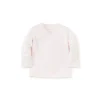 Shop All|Kissy Kissy Pointelle Long Sleeve Cross Tee, Pink - cutbabycare.com | baby boutique & care hub