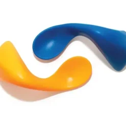 Health Safety|Kizingo - 2Pk Right-Handed Curved Baby Spoons for Baby-Led Weaning, Peaches - cutbabycare.com | baby boutique & care hub