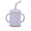Shop All|Kushies - Sili Sippy Cup + Straw Violet lilac - cutbabycare.com | baby boutique & care hub