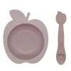 Shop All|Kushies - Silibowl Silicone Bowl and Spoon, Pink - cutbabycare.com | baby boutique & care hub