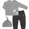 Shop All|Kushies - Take Me Home Wrap, Pant And Hat Set Grey - cutbabycare.com | baby boutique & care hub