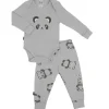 Shop All|Kushies - Wild & Free Long sleeve Bodysuit & Pant Set Grey - cutbabycare.com | baby boutique & care hub