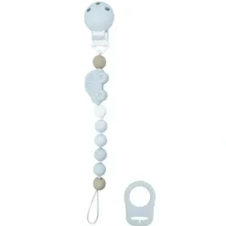Shop All|Kushies Silibeads Silicone Pacifier Clip - New Blue Car - cutbabycare.com | baby boutique & care hub
