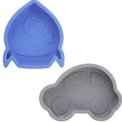 Shop All|Kushies Silidip Silicone Mini Bowl 2-Pack (Blue/Grey) - cutbabycare.com | baby boutique & care hub