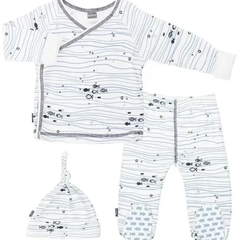 Shop All|Kushies Take Me Home 3 Piece Set - Blue Print - cutbabycare.com | baby boutique & care hub
